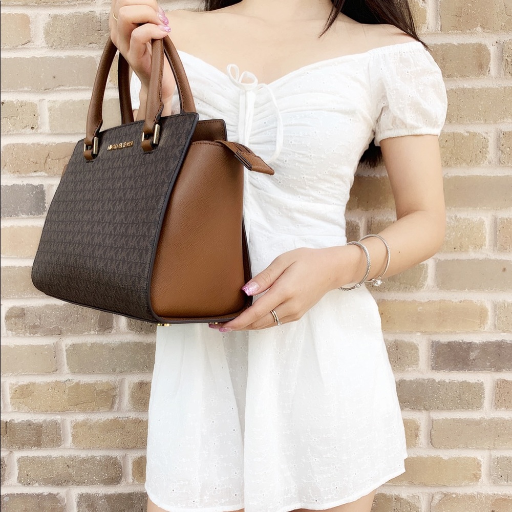 ‼️SALE‼️ Michael Kors Satchel Brown Wallet Bundle - Picture 3 of 8